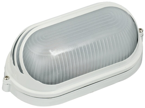 Светильник НПП1407 белый/овал ресничка 60Вт IP54  ИЭК