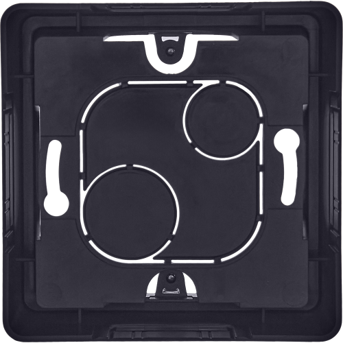 Коробка для накладного монтажа 1-местная антрацит INSPIRIA