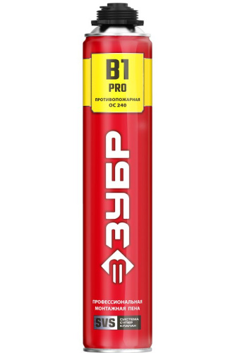 Монтажная пена ЗУБР PRO B1 огнестойкая, 750мл