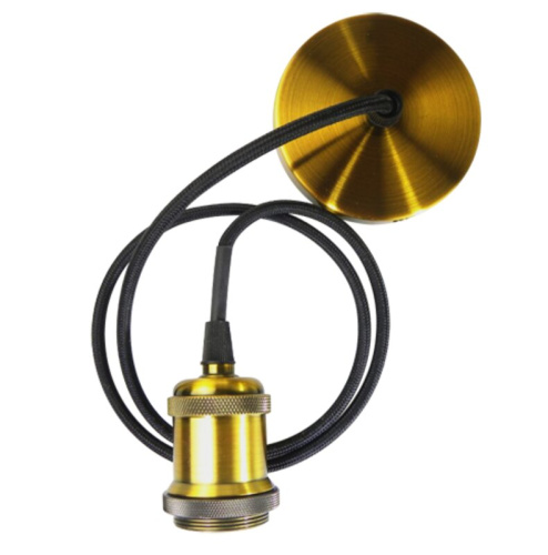 Патрон с проводом RETRO PLC 01 E27 230v/1m Antique bronze Jazzway