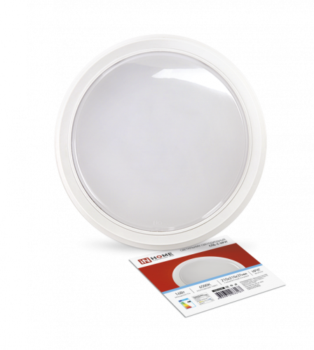 Светильник светодиодный СПБ-2-КРУГ 14Вт 230В 6500К 1100Лм 210мм белый IN HOME