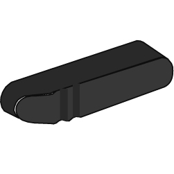 Ручка упр. прям. монтаж. OHRS9/1 для руб. OT63...100F_C...125F_C черная. ABB 