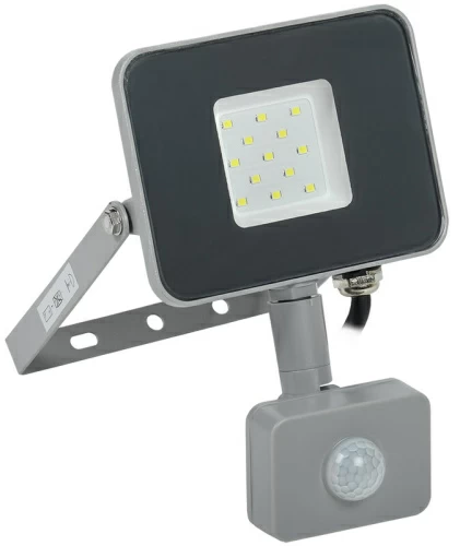 Прожектор СДО 07-10Д светодиодный серый с ДД IP54 IEK