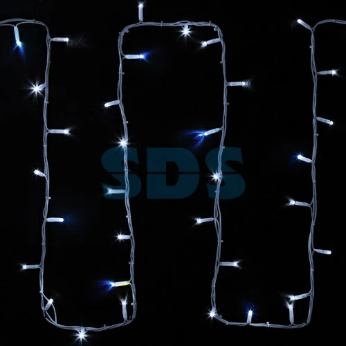 Гирлянда модульная "Дюраплей LED" 20м 200 LED белый каучук Белая