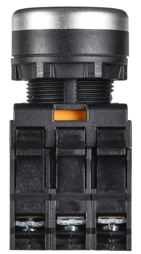 Кнопка с подсветкой d=22мм 1NO+1NC зелёная MASTER IEK