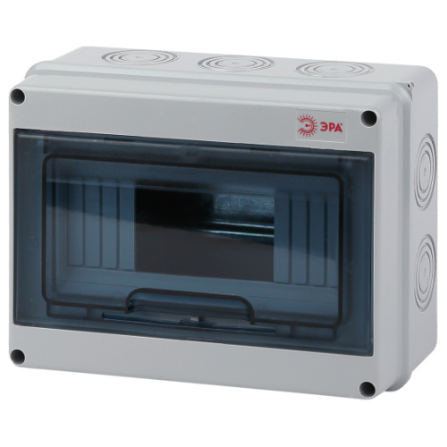 Корпус пластиковый навесной ЭРА SIMPLE КМПн-8 IP65 серый