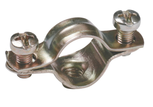 Скоба металл.двухкомпон. ИЭК d25-26мм