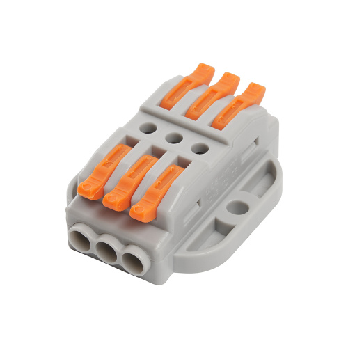 Клемма монтажная для фазных проводников,3 контактные группы, LD222-430