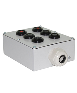 Пост кнопочный ПКУ-15-21-231-54 (6 эл - 4шт-081/2 ч+2шт-081/2 кр)