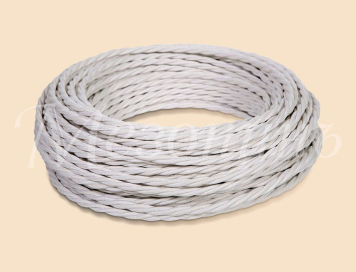 Провод витой ПВХ, 3х2,5 БЕЛЫЙ, (бухта 10м)												