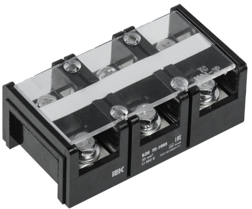 Блок зажимов наборный БЗН ТС-1003 35мм2 100A 3 пары IEK