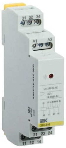Промежут. реле.OIR 3 конт (16А). 230 В AC IEK