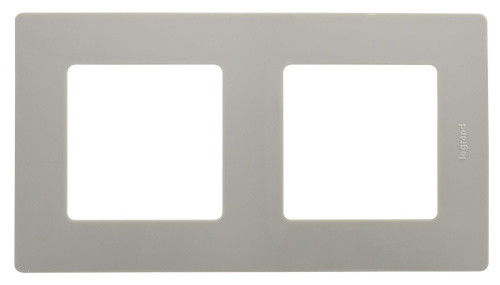 Рамка 2-местная светлая галька ETIKA