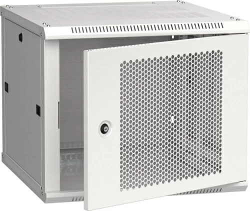 Шкаф LINEA W 9U 600x600 мм дверь перфорированная, RAL7035 ITK