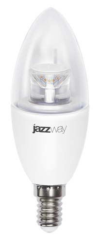 Лампа светодиодная PLED- DIM C37  7w CLEAR 4000K 540Lm E14 230/50  Jazzway_