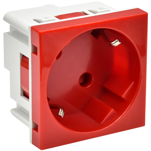 РКС-20-32-П-45 Розетка 45град с з/к защитной шторкой и винтовым зажимом (2 модуля) PRIMER IEK