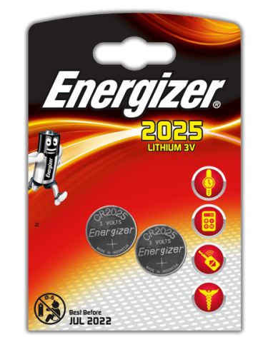 Элемент питания Energizer CR 2025 BL2