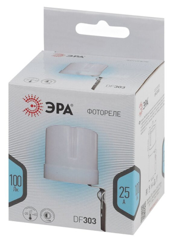 Фотореле DF 303 серый, макс. нагрузка 5500 ВА IP44 ЭРА