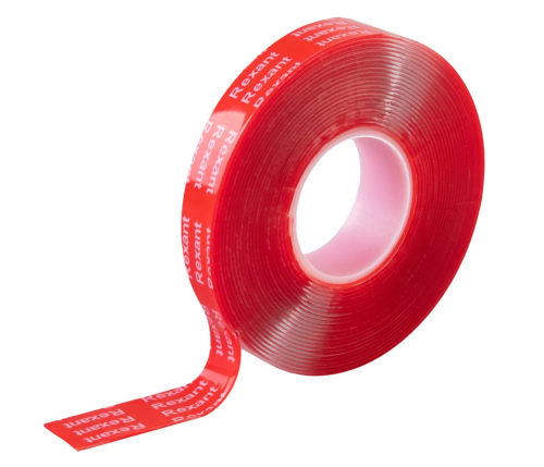 Лента клейкая двухсторонняя прозрачная, на VHB акриловой основе, 12 мм х 5 м REXANT