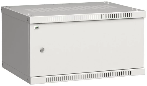 Шкаф LINEA WE 6U 600x450мм дверь металл серый ITK