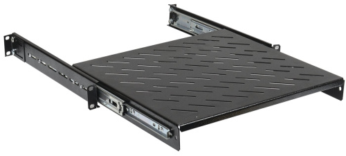 19" выдвижная полка глубиной 800 мм, черная ITK