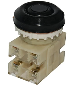 Выключатель кнопочный ВК30-10-21110-54 У2, черный, 2з+1р, цилиндр, IP54, 10А. 660В