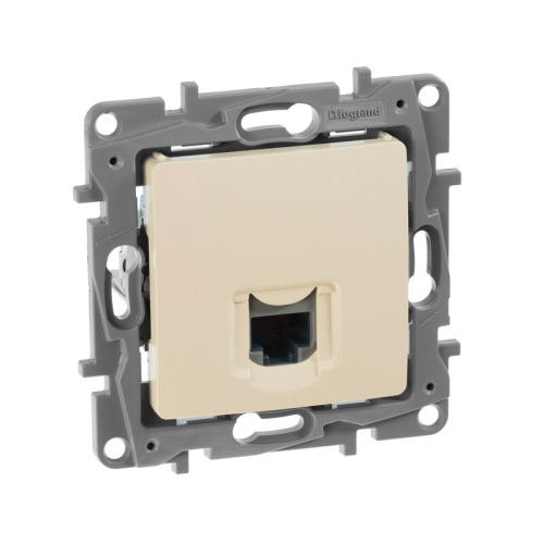 Розетка RJ45 Cat.5e одиночная UTP Слоновая кость Legrand Etika