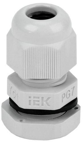 Сальник PG7 диаметр проводника 5-6мм IP54 ИЭК