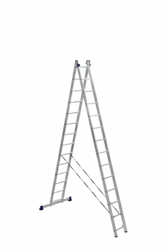Лестница алюминиевая двухсекционная универсальная (2х14)