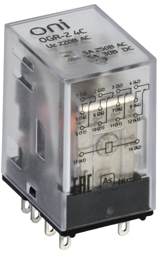 Реле общего назначения OGR-2 4C 220В AC ONI