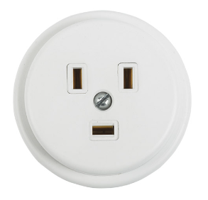 Розетка РШ для электрической плиты 40А, 250В 2Р+РЕ (ОУ) белая REXANT