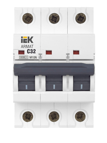 Автоматический выключатель M10N 3P C 32А ARMAT IEK