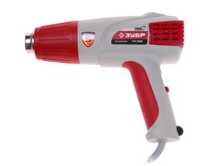 Фен ЗУБР, электр регулировка t, 3 режима работы, керам изолятор, кейс с насад, 2000Вт