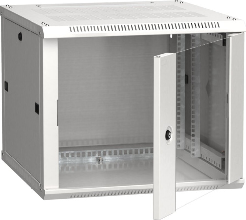 Шкаф LINEA W 6U 600х600мм дверь стекло серый RAL7035 ITK