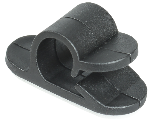 Клипса самоклеящаяся КС-1 черная (24шт) IEK