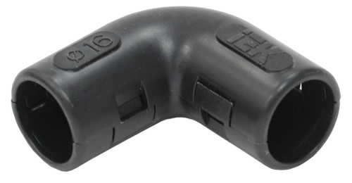 Поворот открывающийся на 90гр. CI16G IEK черный