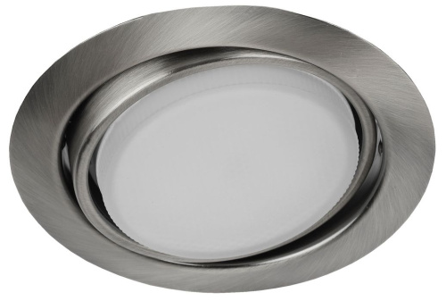 KL35 А SCH Светильник ЭРА под лампу Gx53 поворотный, 220V, 13W, сатин хром (80/960)