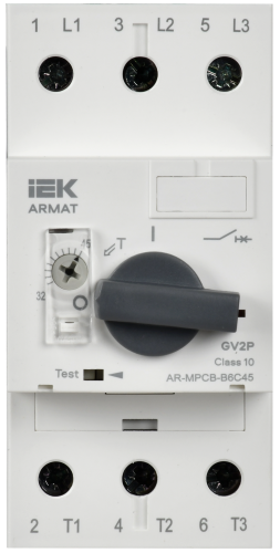 Автоматический выключатель защиты двигателя B6 GV2P 32-45А ARMAT IEK