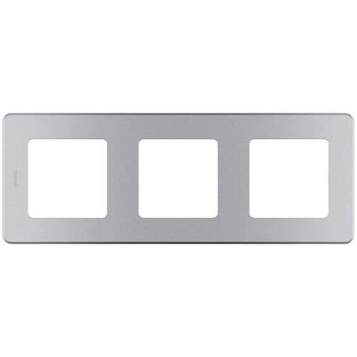Рамка 3-местная алюминий INSPIRIA