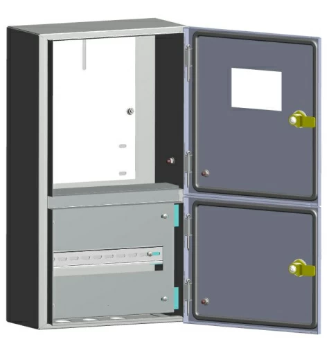 Корпус металлический ЩУРн-3/12 два отсека (БУР) IP54 EKF PROxima