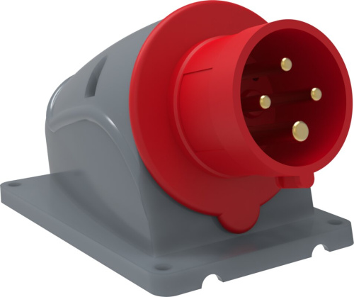 Вилка стационарная ССИ-514 16А-6ч/380-415В 3P+PE IP44 MAGNUM IEK