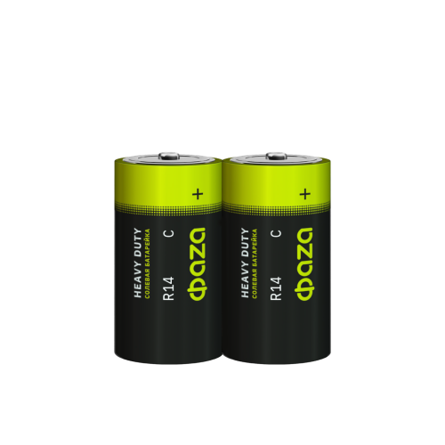 Cолевая батарейка C ФАZА R14 Heavy Duty  Shrink-2  5002234