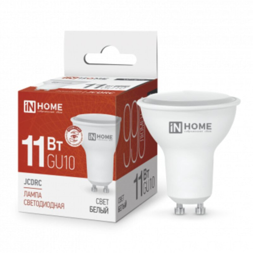 Лампа светодиодная LED-JCDRC-standard 11Вт 230В GU10 4000К 900Лм IN HOME