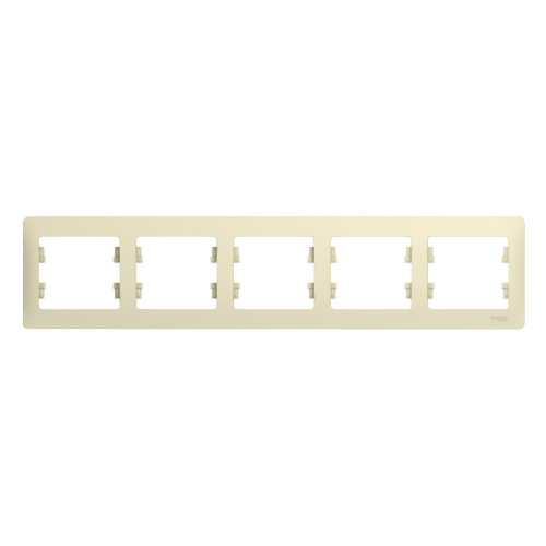 Рамка 5-ая горизонтальная, БЕЖЕВЫЙ GLOSSA