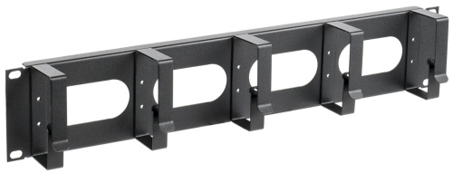 Кабельный органайзер 19" 2U 5 колец черный ITK