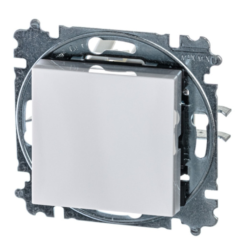 Переключатель 1-кл, Levit, белый/ледяной