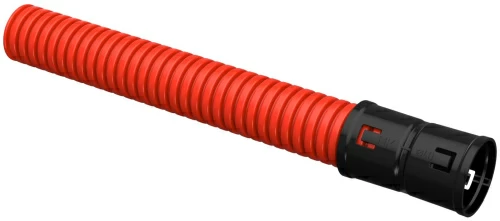 Труба гофрированная двустенная ПНД d=40мм красная (25м) ELASTA IEK