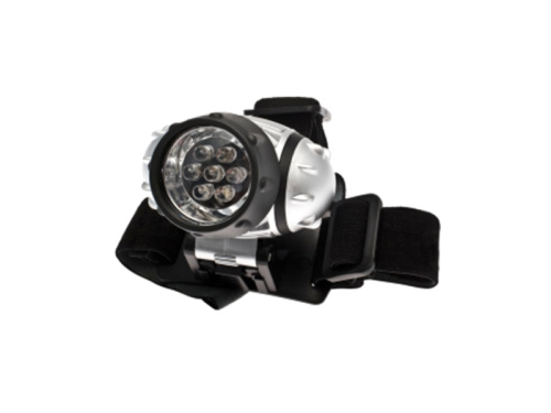 Фонарь Космос H7LED (3xR03 в компл.) 7св/д (106lm), серебр./пластик, 3 режима