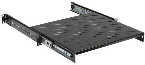 19" выдвижная полка глубиной 600 мм, черная ITK