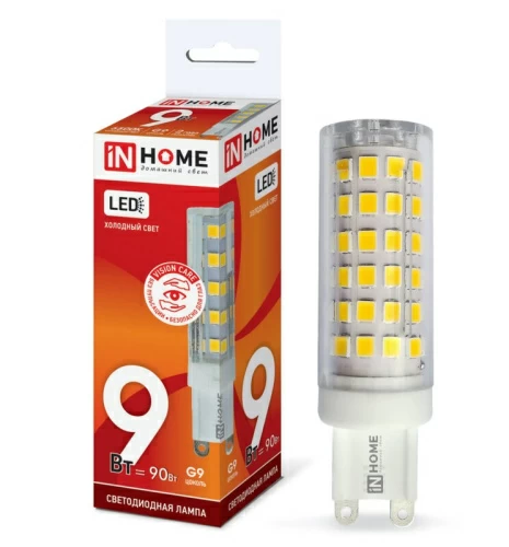 Лампа светодиодная LED-JCD-VC 9Вт 230В G9 4000К 810Лм ASD IN HOME